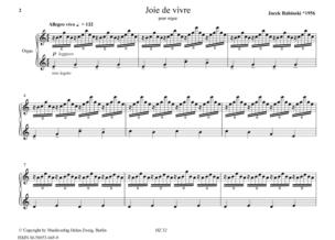 Joie de vivre pour orgue