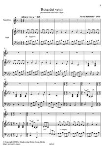 Ros dei venti per sassofono e arpa